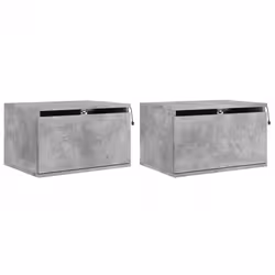 VidaXL 836833, Couleur du béton, Bois, 500 mm, 360 mm, 300 mm, 2 pièce(s)