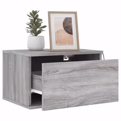 VidaXL 836837 Table de nuit et table de chevet Chêne - Vue supplémentaire 5