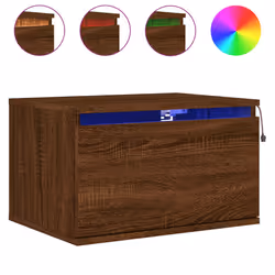 VidaXL 836839 Table de nuit et table de chevet Chêne - Vue supplémentaire 5