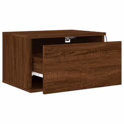 VidaXL 836839 Table de nuit et table de chevet Chêne - Vue supplémentaire 7
