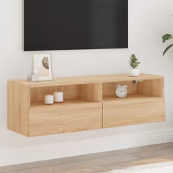 Cette armoire TV murale est la solution parfaite pour votre espace de vie afin de maximiser l'espace et de garder les surface ...