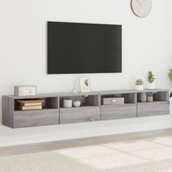 Vidaxl - Meubles tv muraux 2pcs sonoma gris 100x30x30 cm bois ingénierie