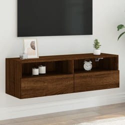 Vidaxl - Meuble tv mural chêne marron 100x30x30 cm bois d'ingénierie