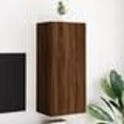 vidaXL Meuble TV mural chêne marron 40,5x30x90 cm bois d'ingénierie