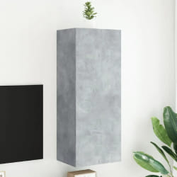 vidaXL Meuble TV mural - Gris béton