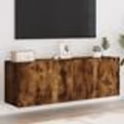 vidaXL Meubles TV muraux 2 pcs chêne fumé 60x30x41 cm