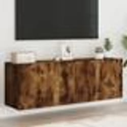 vidaXL Meubles TV muraux 2 pcs chêne fumé 60x30x41 cm