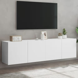 Vidaxl - Meubles tv muraux 2 pcs blanc 80x30x41 cm