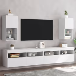 Avec un design à la fois tendance et pratique, ces meubles TV avec lumières LED deviendront un point central de votre pièce. ...