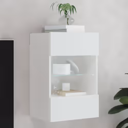 Cette armoire TV murale est la solution parfaite pour votre espace de vie afin de maximiser l'espace et de garder les surface ...