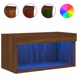 Avec un design à la fois tendance et pratique, ce meuble TV avec lumières LED deviendra un point central de votre pièce. Maté ...