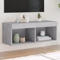 Avec un design à la fois tendance et pratique, ce meuble TV avec lumières LED deviendra un point central de votre pièce. Maté ...