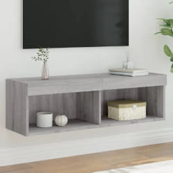 vidaXL Meuble TV LED