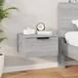 vidaXL Meuble TV mural avec lumières LED sonoma gris 80x30x40 cm