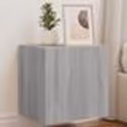 vidaXL Meuble TV mural avec lumières LED sonoma gris 40,5x35x40 cm