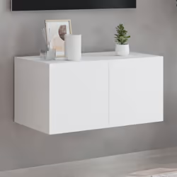 Cette armoire TV murale est la solution parfaite pour votre espace de vie afin de maximiser l'espace et de garder les surface ...