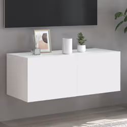 Cette armoire TV murale est la solution parfaite pour votre espace de vie afin de maximiser l'espace et de garder les surface ...