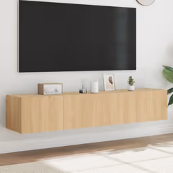 Ces armoires TV murales sont la solution parfaite pour votre espace de vie afin de maximiser l'espace et de garder les surfac ...