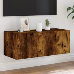Cette armoire TV murale est la solution parfaite pour votre espace de vie afin de maximiser l'espace et de garder les surface ...