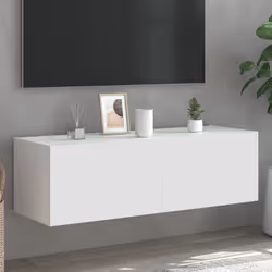 Cette armoire TV murale est la solution parfaite pour votre espace de vie afin de maximiser l'espace et de garder les surface ...