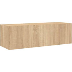 Vidaxl - Meuble tv mural avec lumières led chêne sonoma 100x35x31 cm