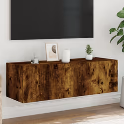 Cette armoire TV murale est la solution parfaite pour votre espace de vie afin de maximiser l'espace et de garder les surface ...