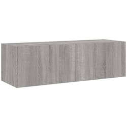 Vidaxl - Meuble tv mural avec lumières led sonoma gris 100x35x31 cm