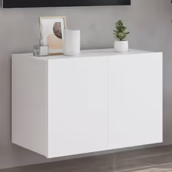 Cette armoire TV murale est la solution parfaite pour votre espace de vie afin de maximiser l'espace et de garder les surface ...