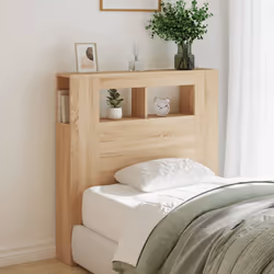 VidaXL 837332 tête de lit et pied de lit Chêne - Vue supplémentaire 4