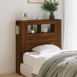 VidaXL 837336 tête de lit et pied de lit Marron, Chêne - Vue supplémentaire 4