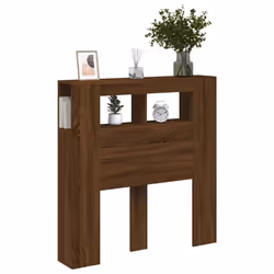 VidaXL 837336 tête de lit et pied de lit Marron, Chêne - Vue supplémentaire 5