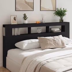 Cette tête de lit avec LED classique au design élégant donne à votre cadre de lit une touche moderne et s'intègre parfaitemen ...
