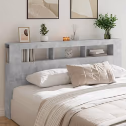 Cette tête de lit avec LED classique au design élégant donne à votre cadre de lit une touche moderne et s'intègre parfaitemen ...