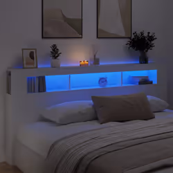VidaXL 837372 tête de lit et pied de lit Blanc