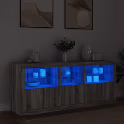 Décorez votre pièce avec ce buffet moderne avec éclairage LED, il s'harmonise facilement avec les meubles de tout style de vo ...