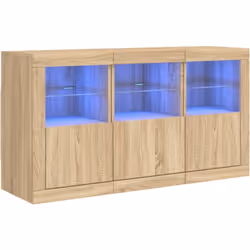 Décorez votre pièce avec ce buffet moderne avec éclairage LED, il s'harmonise facilement avec les meubles de tout style de vo ...