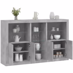 Décorez votre pièce avec ce buffet moderne avec éclairage LED, il s'harmonise facilement avec les meubles de tout style de vo ...