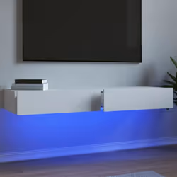 Description générale Avec un design à la fois élégant et pratique, ce meuble TV avec éclairage LED est conçu pour devenir un  ...