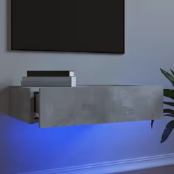 Avec un design à la fois élégant mais pratique, ce meuble TV avec éclairage LED est destiné à devenir un point central de vot ...