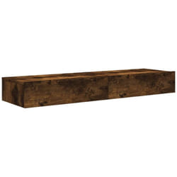 Vidaxl - Meubles tv avec lumières led 2 pcs chêne fumé 60x35x15,5 cm