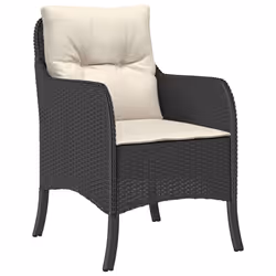 VidaXL 365144 chaise d'extérieur Terrace Siège rembourré Polyuréthane, Acier Crème, Blanc - Vue supplémentaire 4