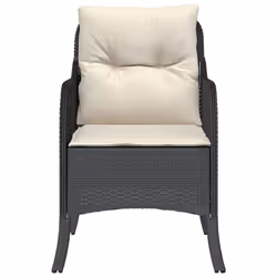 VidaXL 365144 chaise d'extérieur Terrace Siège rembourré Polyuréthane, Acier Crème, Blanc - Vue supplémentaire 5