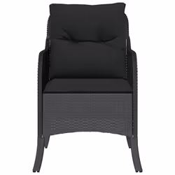 VidaXL 365145 chaise d'extérieur Terrace Siège rembourré Polyuréthane, Acier Noir - Vue supplémentaire 5