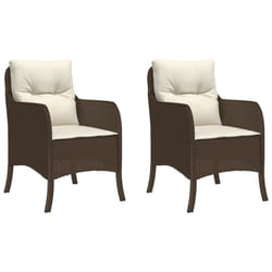 VidaXL 365146 chaise d'extérieur Terrace Siège rembourré Polyuréthane, Acier Crème, Blanc