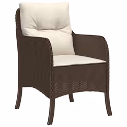 VidaXL 365146 chaise d'extérieur Terrace Siège rembourré Polyuréthane, Acier Crème, Blanc - Vue supplémentaire 4