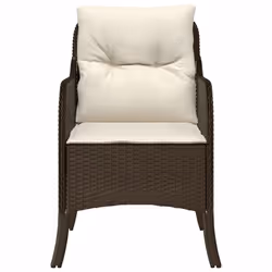 VidaXL 365146 chaise d'extérieur Terrace Siège rembourré Polyuréthane, Acier Crème, Blanc - Vue supplémentaire 5