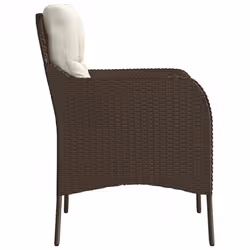 VidaXL 365146 chaise d'extérieur Terrace Siège rembourré Polyuréthane, Acier Crème, Blanc - Vue supplémentaire 6