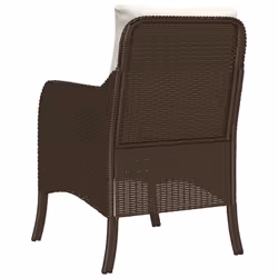 VidaXL 365146 chaise d'extérieur Terrace Siège rembourré Polyuréthane, Acier Crème, Blanc - Vue supplémentaire 7