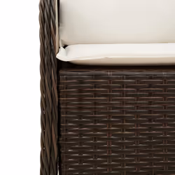 VidaXL 365146 chaise d'extérieur Terrace Siège rembourré Polyuréthane, Acier Crème, Blanc - Vue supplémentaire 8