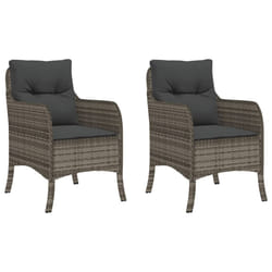 VidaXL 365147 chaise d'extérieur Terrace Siège rembourré Polyuréthane, Acier Gris